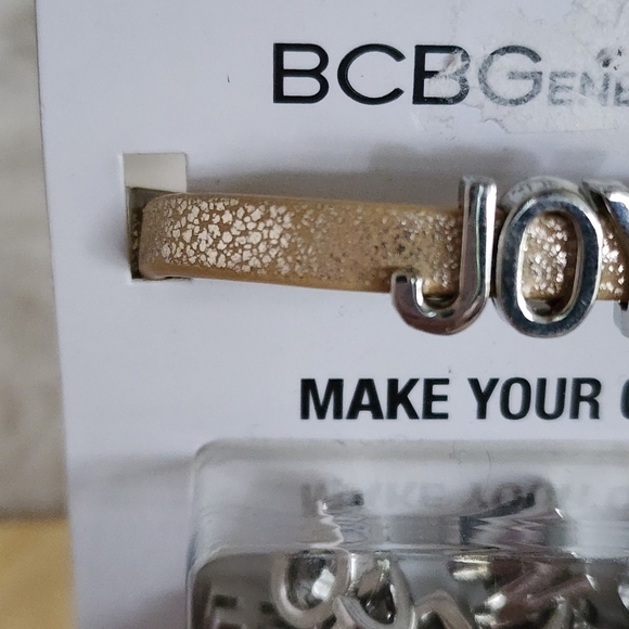 NWT BCBG Gold & Silver Build Your Name Bracelet - Picture 3 of 10
